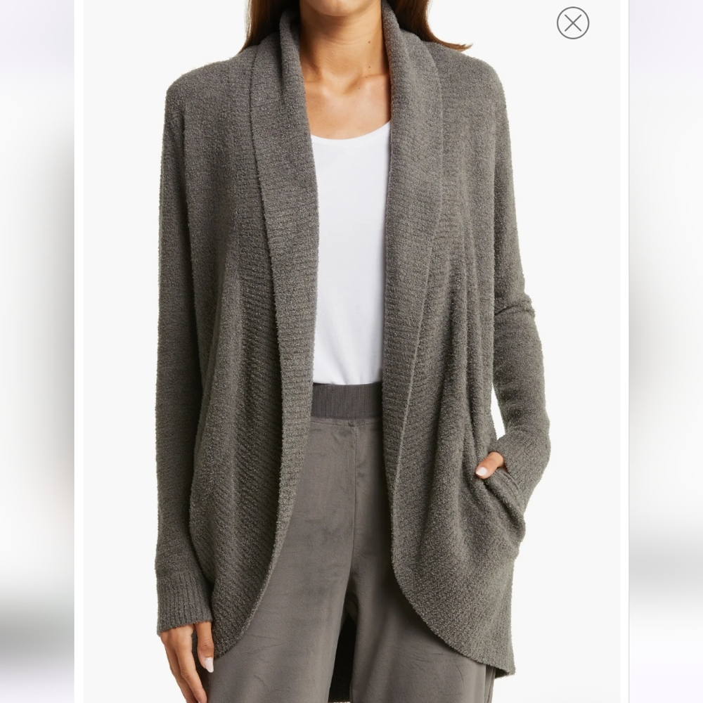 Barefoot Dreams CozyChic Lite Knit Circle Cardigan, Size M
